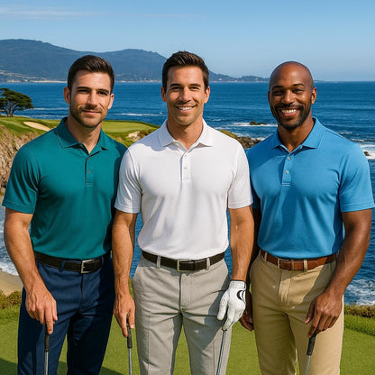 HOTGolf Shirts for Men Regular and Big and Tall Size Golf Polos Dry Fit Mens Polo Shirts Short Sleeve