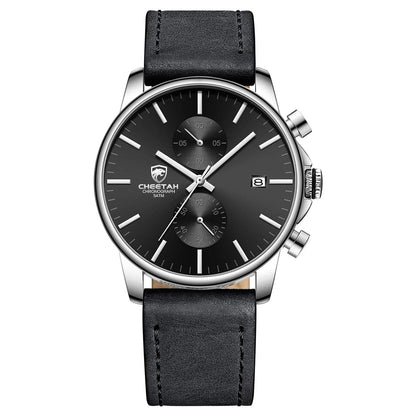 HOTGOLDEN HOUR Mens Watch Fashion Sleek Minimalist Quartz Analog Mesh Stainless Steel Waterproof Chronograph Watches for Men with Auto Date