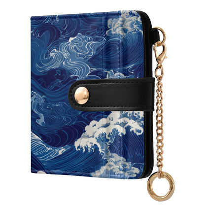 HOTElegant Peonies and Irises Rfid Women Wallet 1 Pack Cute Coin Purse PU Leather Small Wallets Credit Card Holder Bifold Zipper Thin Travel Wallet for Female Ladies Teen Girls Girly