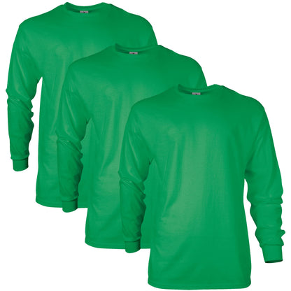 HOTGildan Adult Ultra Cotton Long Sleeve T-Shirt, Style G2400, Multipack