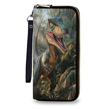 HOTWomen's Wallet Leather Credit Card Holder with RFID Blocking Cool Rooster Clutch Travel Purse Large Capacity with Zip and Wristlet