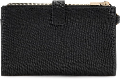 HOTLaurel II Double Zip Organizer Wallet