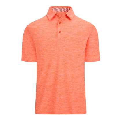 HOTAlex Vando Mens Golf Shirt Moisture Wicking Quick-Dry Short Sleeve Polo | UPF40,Soft & stretch,Sweat resistant,Multi-scene sports & office apparel