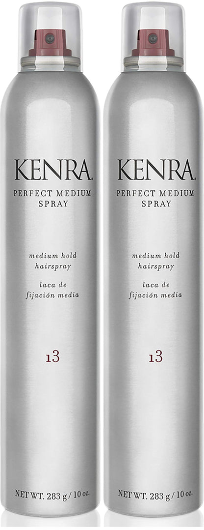 HOTKenra Professional Perfect Medium Spray 13 | Provides Styling Control Without Stiffness | Medium Hold | Fast-Drying Formulation | High Shine Finish | All Hair Types