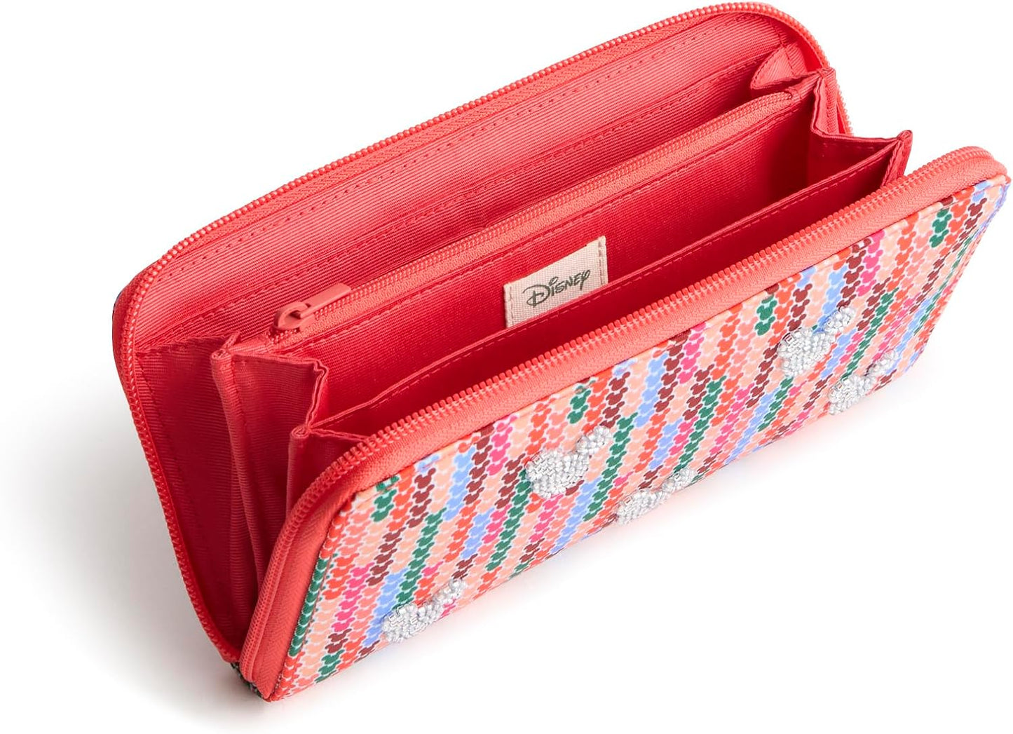 HOTVera Bradley Women's Disney Nylon Continental Wallet, Mickey Meadow Stripe, One Size