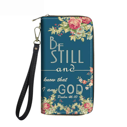 HOTWomen's Large Capacity Wallet PU Leather Double Zipper Clutch Purse Multifunctional Wallet with Removable Wristlet Strap for Smart Phone/Coin/Card/Cash, Flower Butterfly