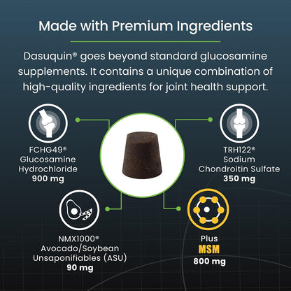 HOTNutramax Dasuquin MSM Joint Supplement for Large Dogs, Soft Chews, 150ct | Glucosamine and Chondroitin, ASU, MSM, Supports Healthy Joints, For Dogs Over 60 lbs, All Ages, Soft Chews