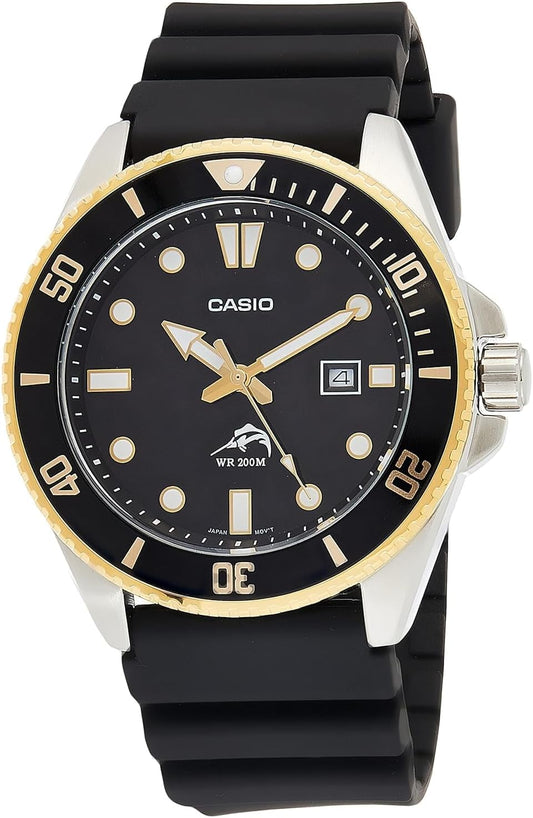 HOTCasio MDV106 Series | Unisex Analog Watch | 200M WR | Stainless Steel Case | Resin Band | 2 Hand Analog (HR, Min, SEC) | Date Display | Screw Down Crown/Screw Down Caseback | 3 Year Battery