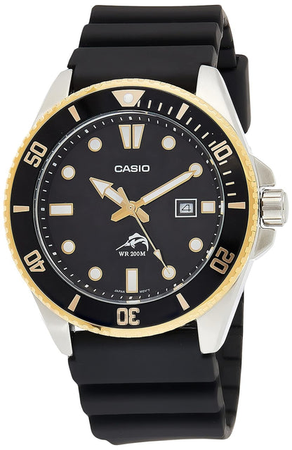 HOTCasio MDV106 Series | Unisex Analog Watch | 200M WR | Stainless Steel Case | Resin Band | 2 Hand Analog (HR, Min, SEC) | Date Display | Screw Down Crown/Screw Down Caseback | 3 Year Battery