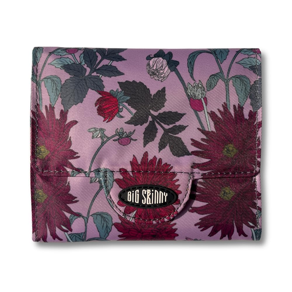 HOTBig Skinny Women's Trixie Tri-Fold Slim Wallet, Holds Up to 30 Cards