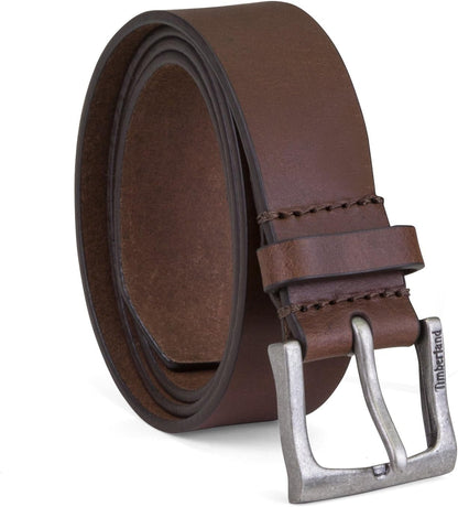 HOTTimberland Men's Classic Leather Jean Belt 1.4 Inches Wide (Big & Tall Sizes)