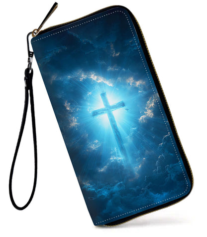 HOTWomens Wallet, Large Capacity RFID Blocking PU Leather Wristlet Wallets for Women Ladies Men Credit Card Holder Zipper Wallet Phone Holder Clutch Travel Purse, Art Moon Starry Night