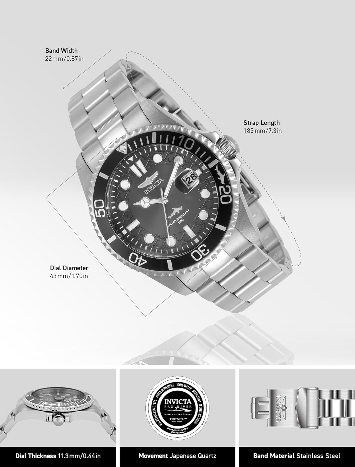 HOTInvicta Men's Pro Diver Quartz Watch