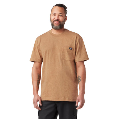 HOTDickies Men's Heavyweight Heathered Short Sleeve Pocket T-Shirt