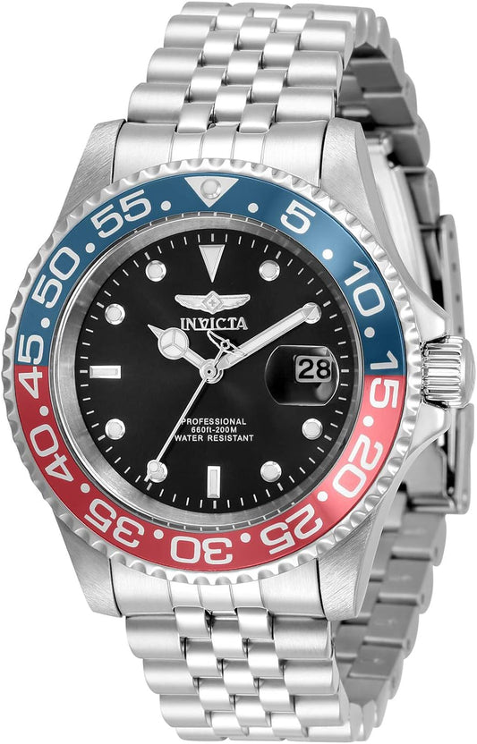 HOTInvicta Men's Pro Diver 40mm Stainless Steel Quartz Watch, Silver (Model: 34102)