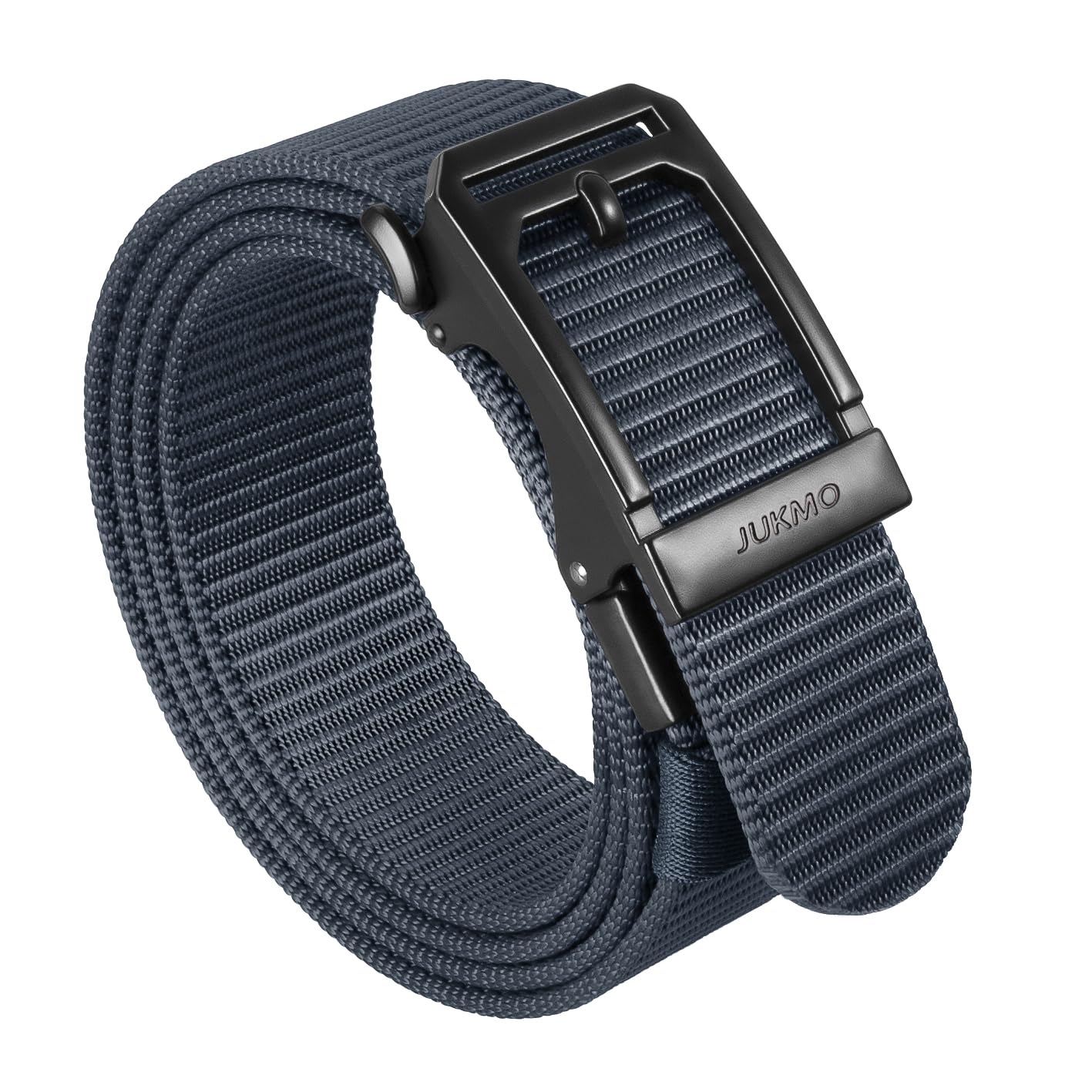 HOTJUKMO Men's 1.5" Ratchet Nylon Tactical Work Belt | Automatic Slide Zinc Alloy Buckle, Adjustable Trim to Fit