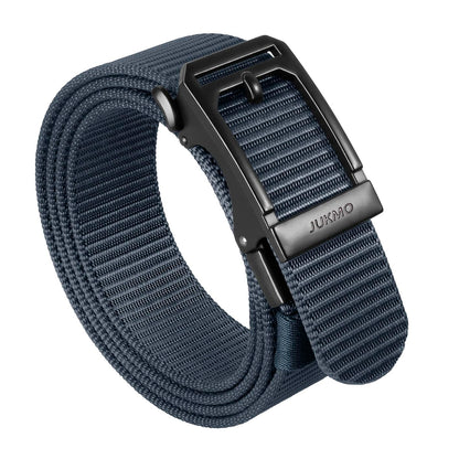 HOTJUKMO Men's 1.5" Ratchet Nylon Tactical Work Belt | Automatic Slide Zinc Alloy Buckle, Adjustable Trim to Fit