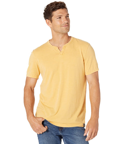 HOTLucky Brand Men's Venice Burnout Notch Neck Tee Shirt