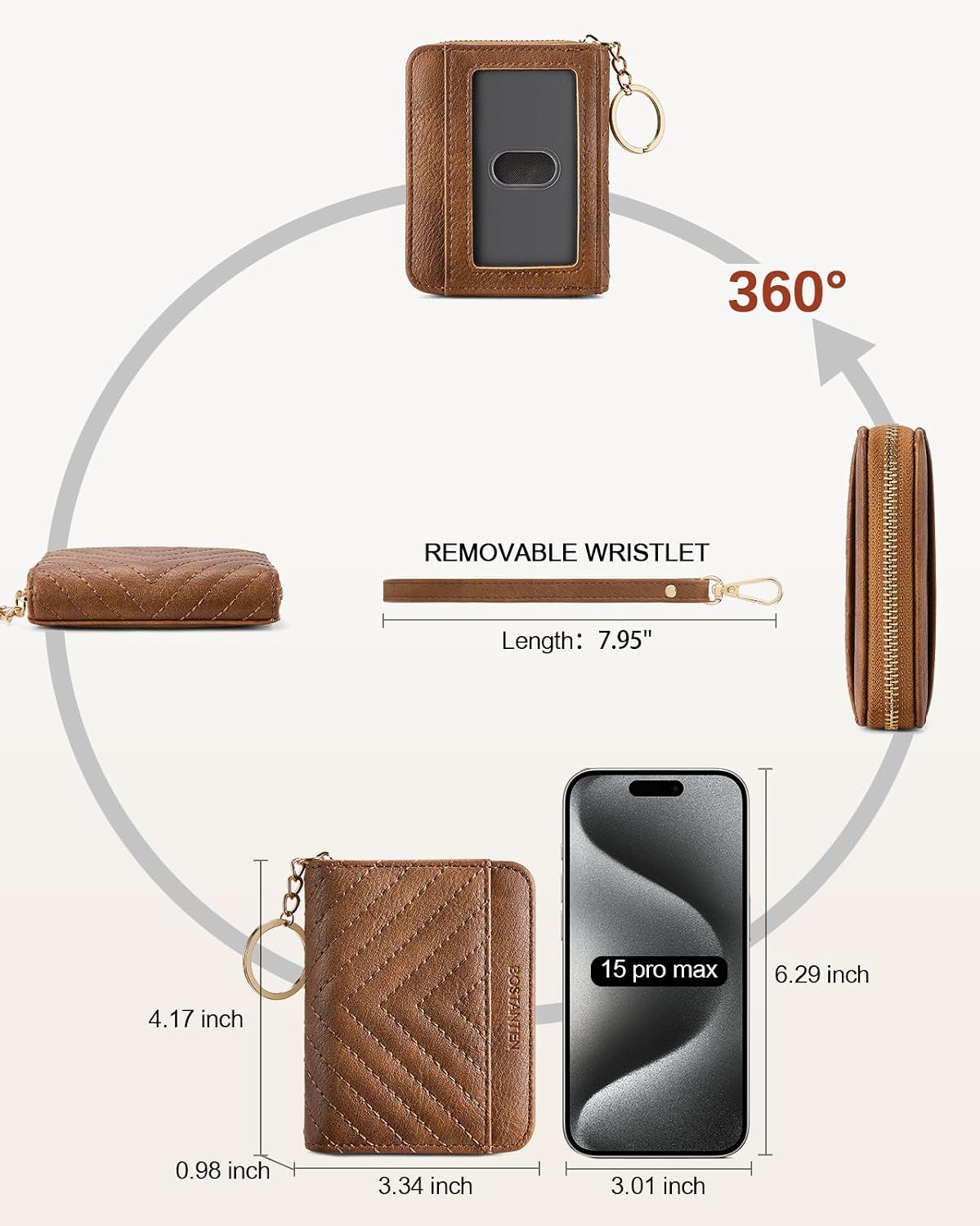HOTBOSTANTEN Crossbody Bags for Women ＆ Credit Card Holder Wallet RFID Blocking Leather Small Wallet for Women