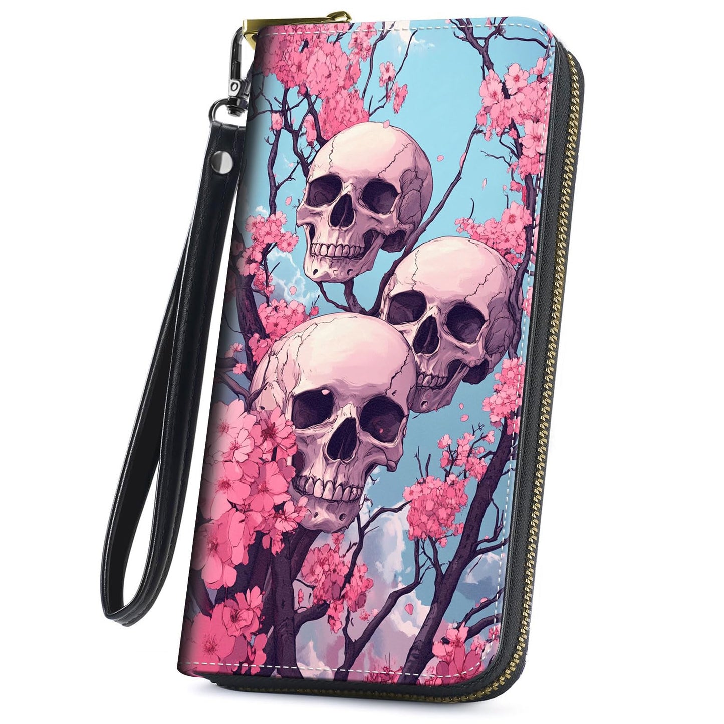 HOTCute Wallets for Women Girls, Large Capacity PU Leather RFID Blocking Clutch Purse with Wristlet