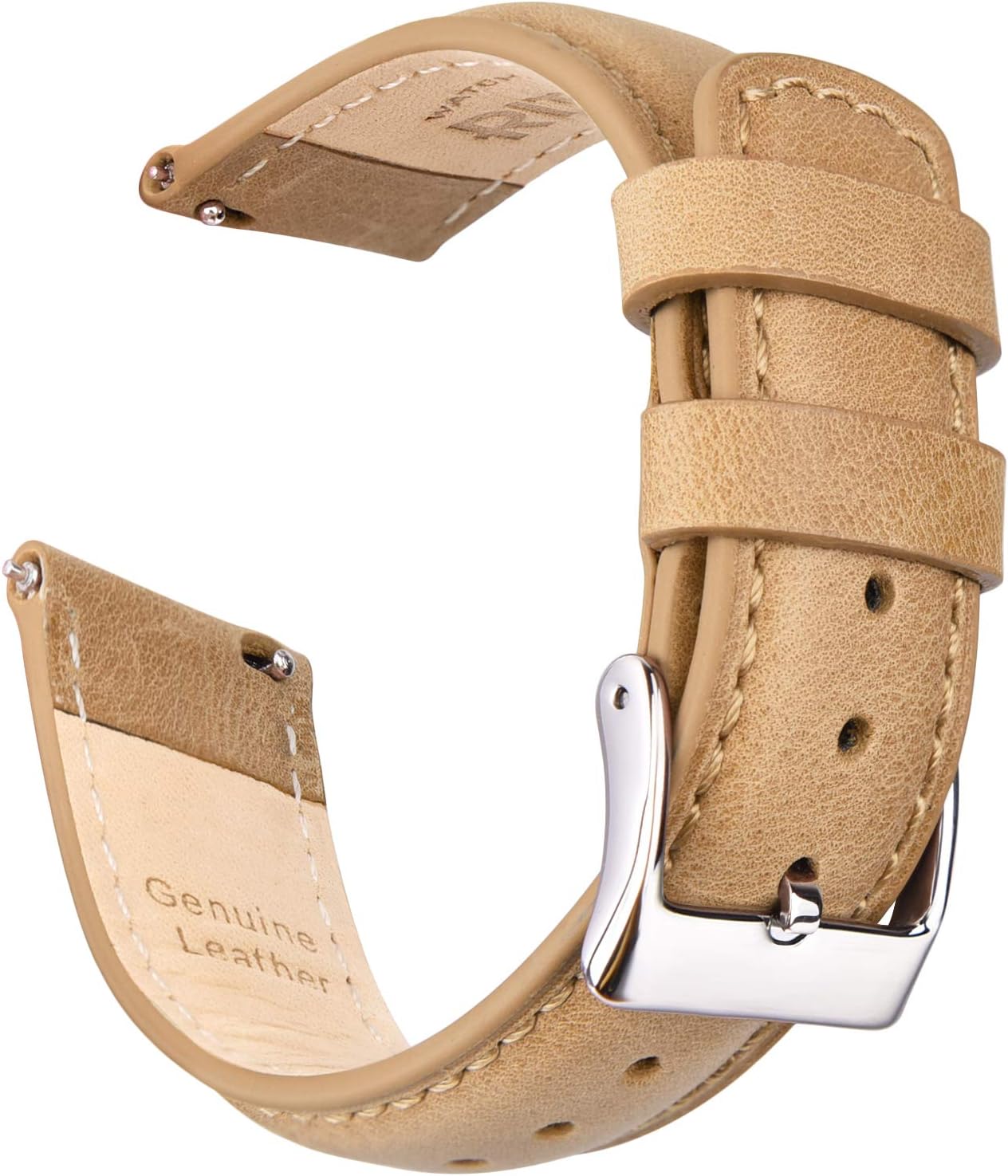 HOTRitche Christmas Gift Quick Release Leather Watch Bands Genuine Watch Straps for Men Women Top Grain Leather Watch Strap, White Elephant Gifts, Stocking Stuffers for Men, Father's Day gifts
