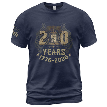 HOT250th Anniversary USA T-Shirt, Patriotic Shirts for Men | This patriotic 1776-2026 shirt honors the historic anniversary milestone, delivering a classic graphic tee for men