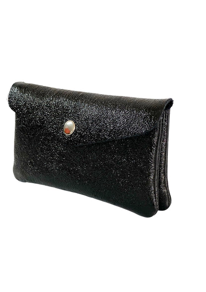 HOTGenuine Leather Card Holder Wallet for Women, Compact Wallet with Snap Closure and Zipper Pocket, (gold)