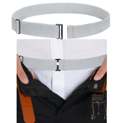 HOTSUOSDEY Shirt Stays Belt for Men Shirt Tucker Holder Crop Top Band for Women Non-slip Adjustable Elastic Band