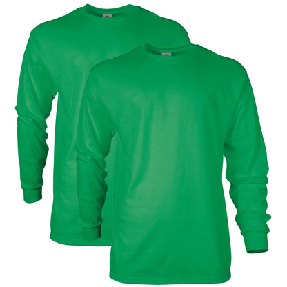 HOTGildan Adult Ultra Cotton Long Sleeve T-Shirt, Style G2400, Multipack