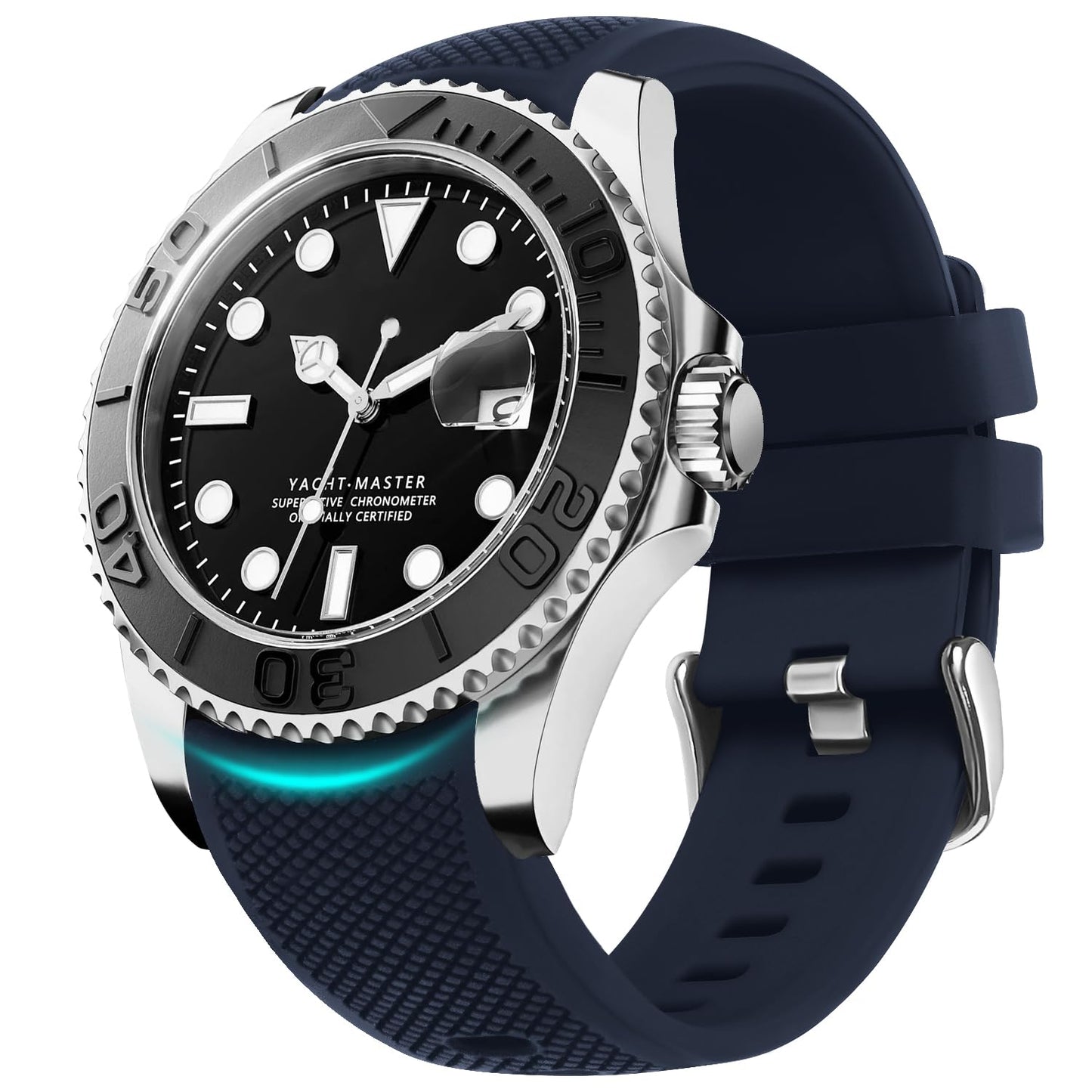HOTFullmosa 22mm 20mm 24mm Silicone Watch Bands No Gaps Compatible for Samsung Galaxy Watch 7 6 5 4 3,Galaxy Watch 46mm 42mm,Garmin
