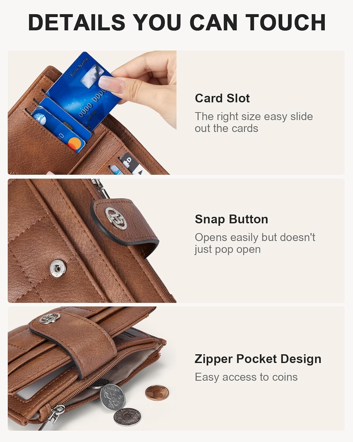 HOTBOSTANTEN Crossbody Bag for Women ＆ Wallet for Women Leather RFID Blocking Card Holder