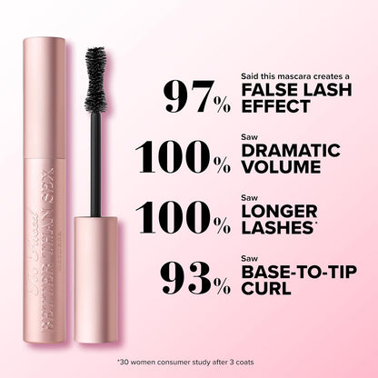 HOTToo Faced Better Than Sex Volumizing Mascara | Dramatic Volume + Length | Cruelty Free