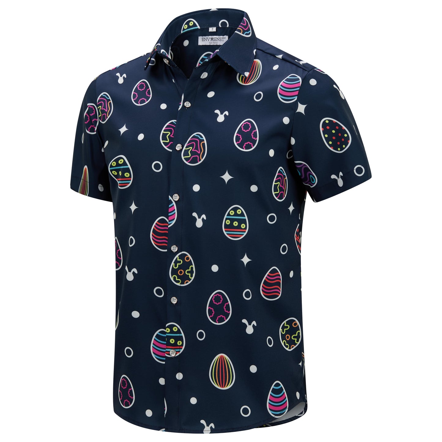 HOTENVMENST Hawaiian Shirt for Men Short Sleeve Beach Printed Summer Button Down Aloha Shirt