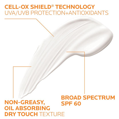 HOTLa Roche-Posay Anthelios Clear Skin SPF 60 Sunscreen for Face & Body, 3oz | Oil-free dry-touch sunscreen with antioxidants that absorbs excess oil, leaves a non-greasy finish, and is oxybenzone free.