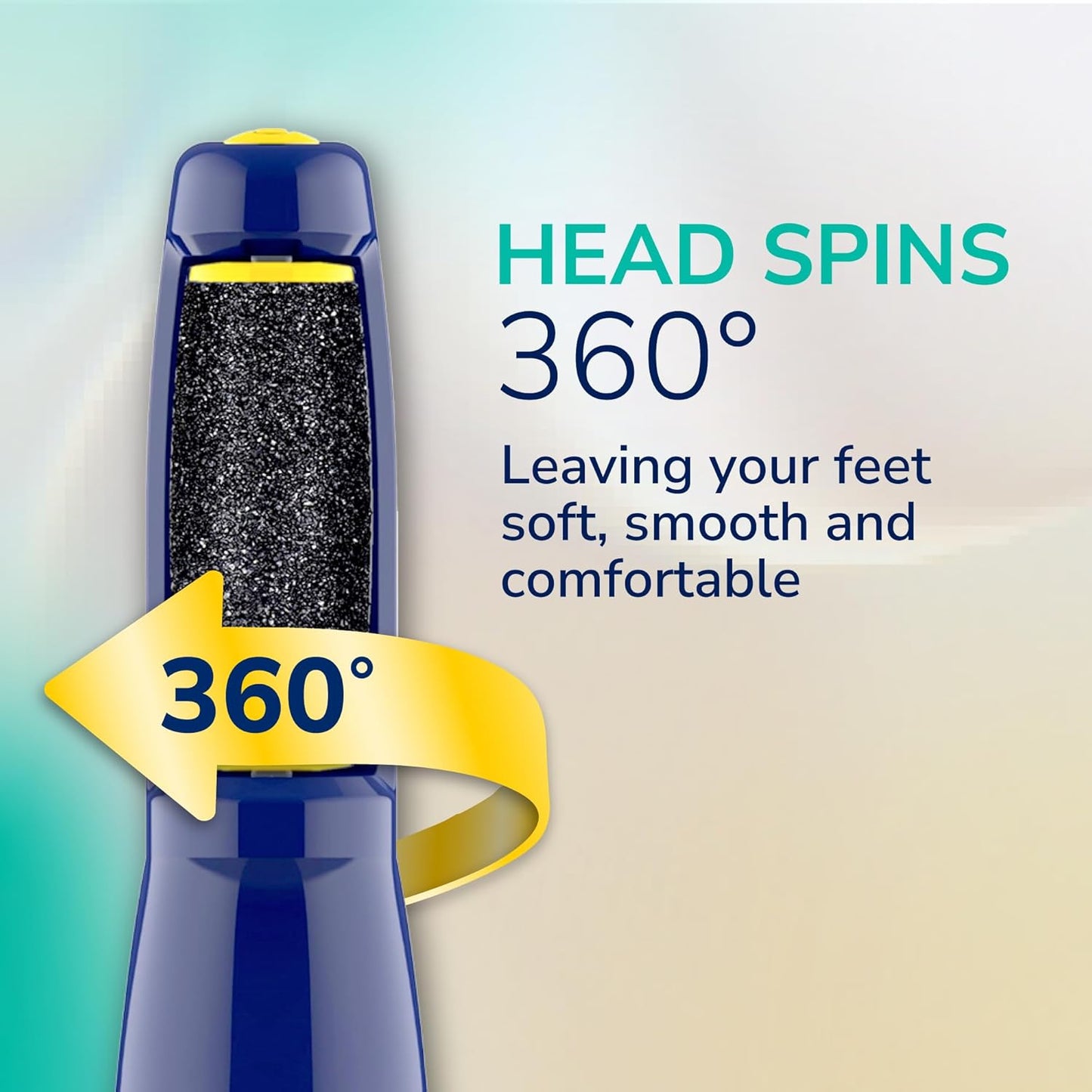 HOTDr. Scholl's Callus Remover Electronic Foot File, Electric Hard Skin Removal for Feet, Effortless Soft Smooth Skin in Minutes, Perfect for Travel, for Women & Men, AAA Batteries Included
