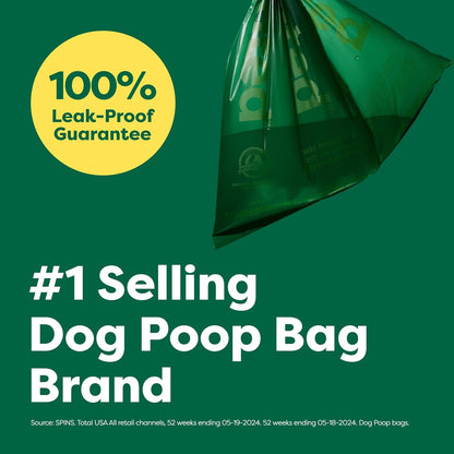 HOTEarth Rated Dog Poop Bags Value Pack, Leak-Proof and Extra-Thick Pet Waste Bag for Big and Small Dogs, Refill Rolls, Lavender Scented, 600 Count