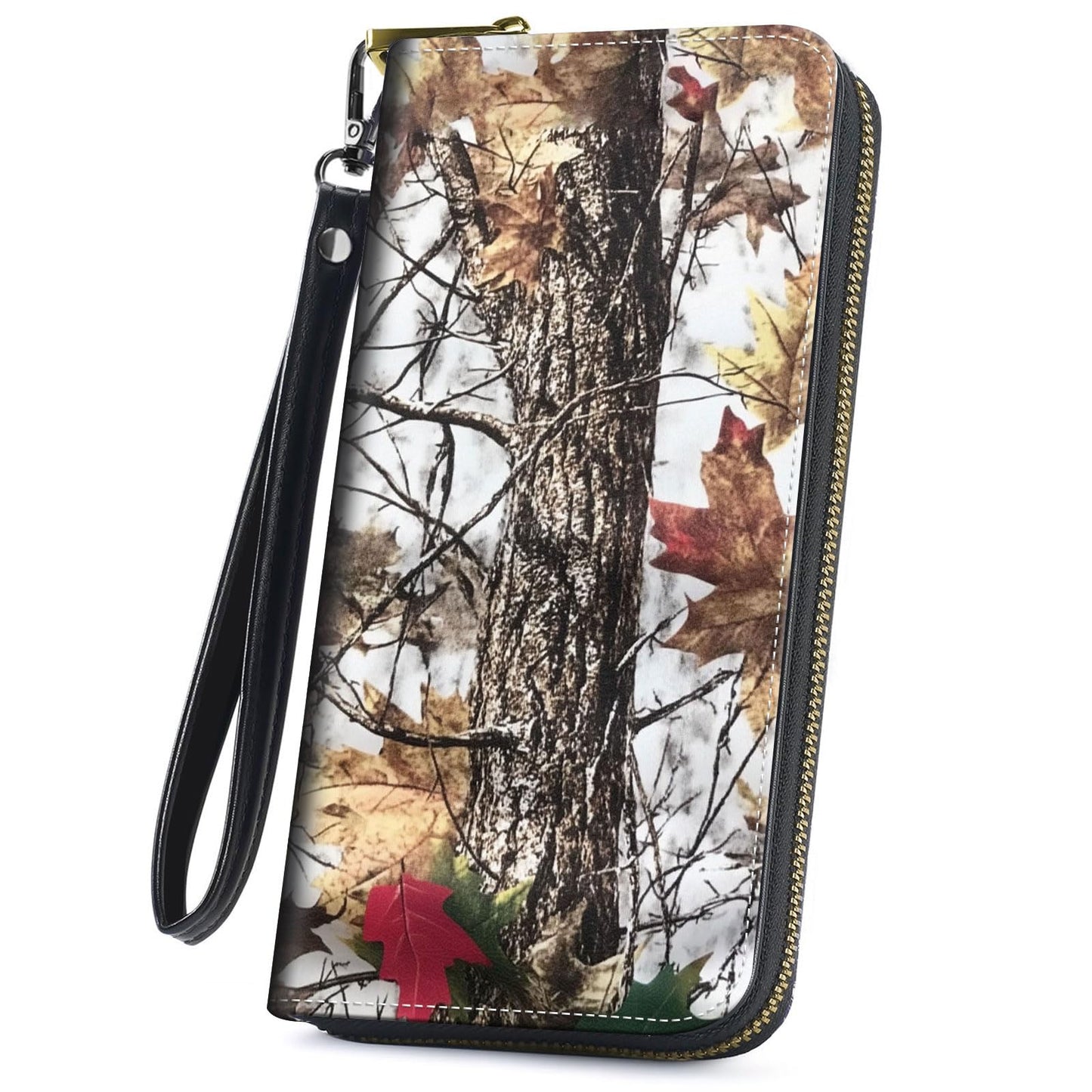 HOTCute Wallets for Women Girls, Large Capacity PU Leather RFID Blocking Clutch Purse with Wristlet