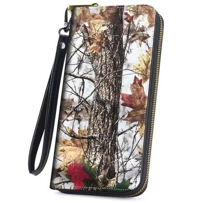 HOTCute Wallets for Women Girls, Large Capacity PU Leather RFID Blocking Clutch Purse with Wristlet