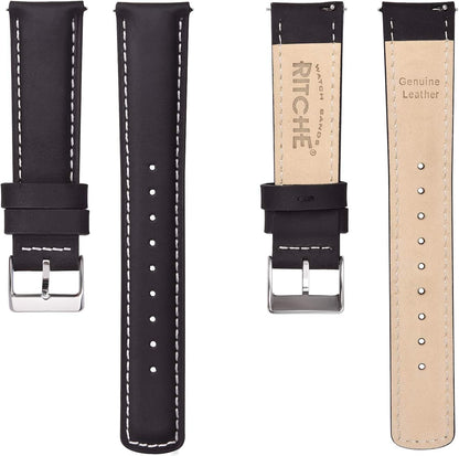 HOTRitche Christmas Gift Quick Release Leather Watch Bands Genuine Watch Straps for Men Women Top Grain Leather Watch Strap, White Elephant Gifts, Stocking Stuffers for Men, Father's Day gifts