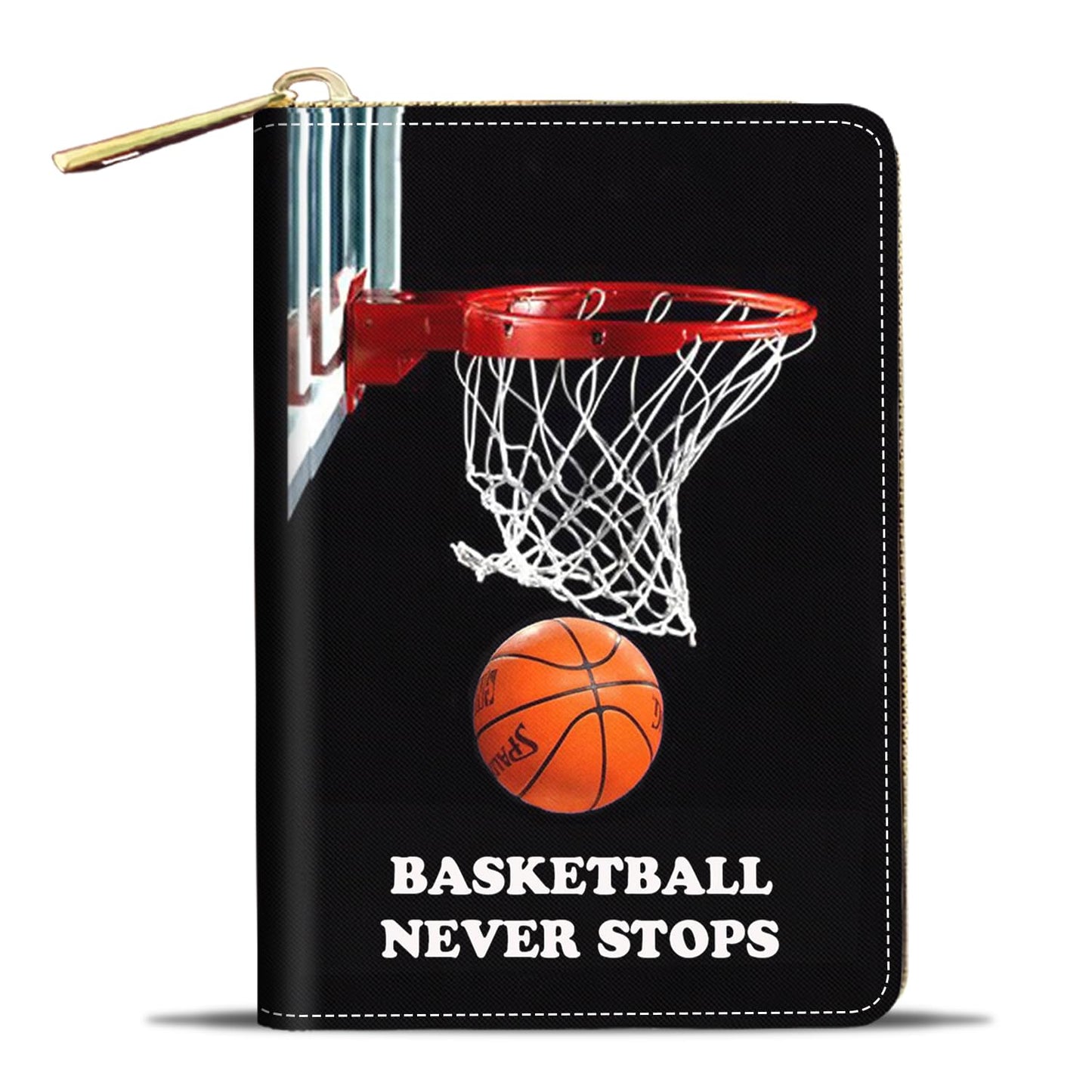 HOTCredit Card Holder Wallets for Women, Small RFID Wallet Slim Leather Card Organizer Case with Zipper, Retro Music Cassette