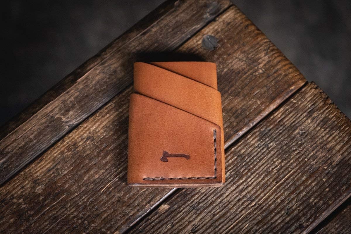 HOTPort Wallet, Handmade Minimal Leather Card Wallet by Craft and Lore