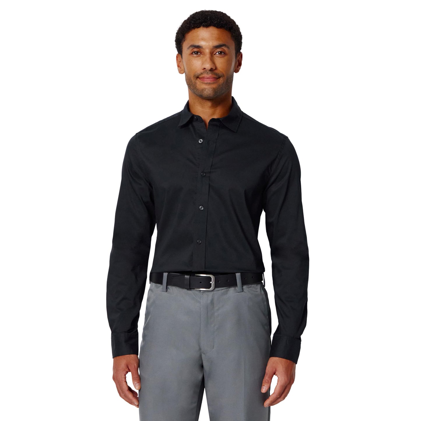 HOTAmazon Essentials Men's Slim Fit Stretch Wrinkle Free Spread Collar Dress Shirt
