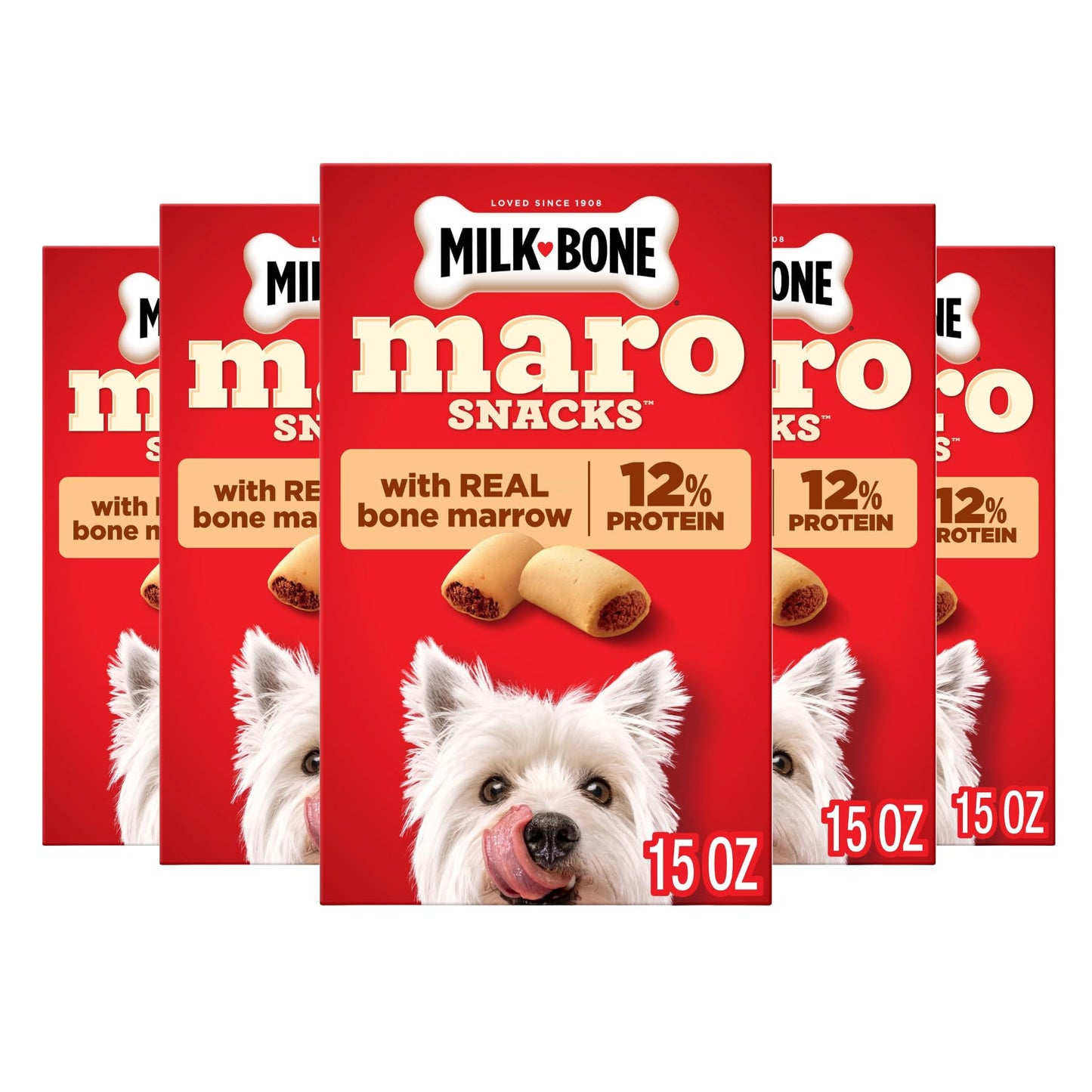 HOTMilk-Bone MaroSnacks Small Dog Treats with Real Bone Marrow, 40 Oz. Canister | Dog treats with 12% protein