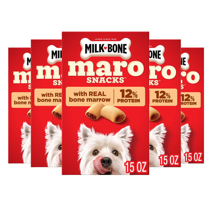 HOTMilk-Bone MaroSnacks Small Dog Treats with Real Bone Marrow, 40 Oz. Canister | Dog treats with 12% protein