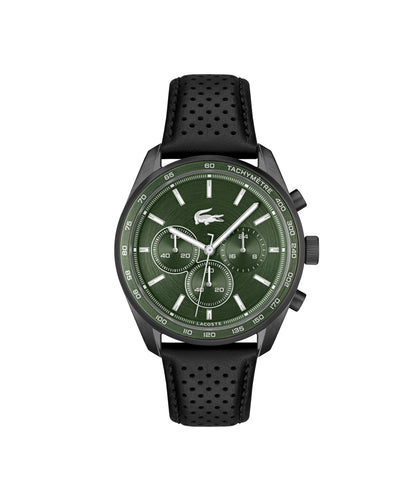 HOTLacoste Boston Men's Chronograph Watch - Classic Stainless Steel - Tachymeter - Water Resistant up to 5ATM/50 Meters - Modern Design for Him - 42mm