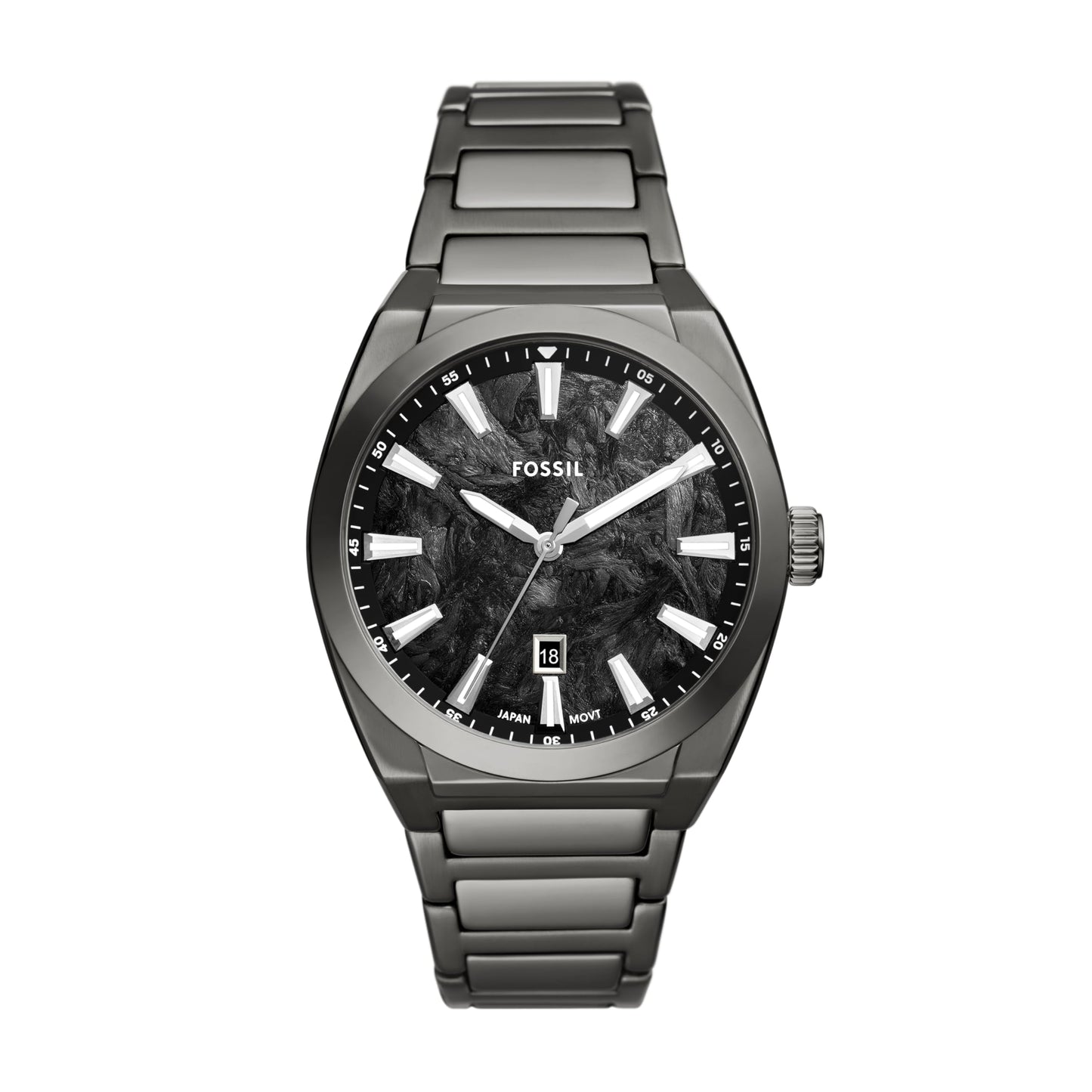 HOTFossil Men's Everett Quartz Stainless Steel Watch, Three-Hand Watch for Men