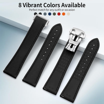 HOTWatch Strap Watch Band 20mm 22mm Man Waterproof Quick Release Bands Sport Replacement Strap Soft FKM Rubber Watchband