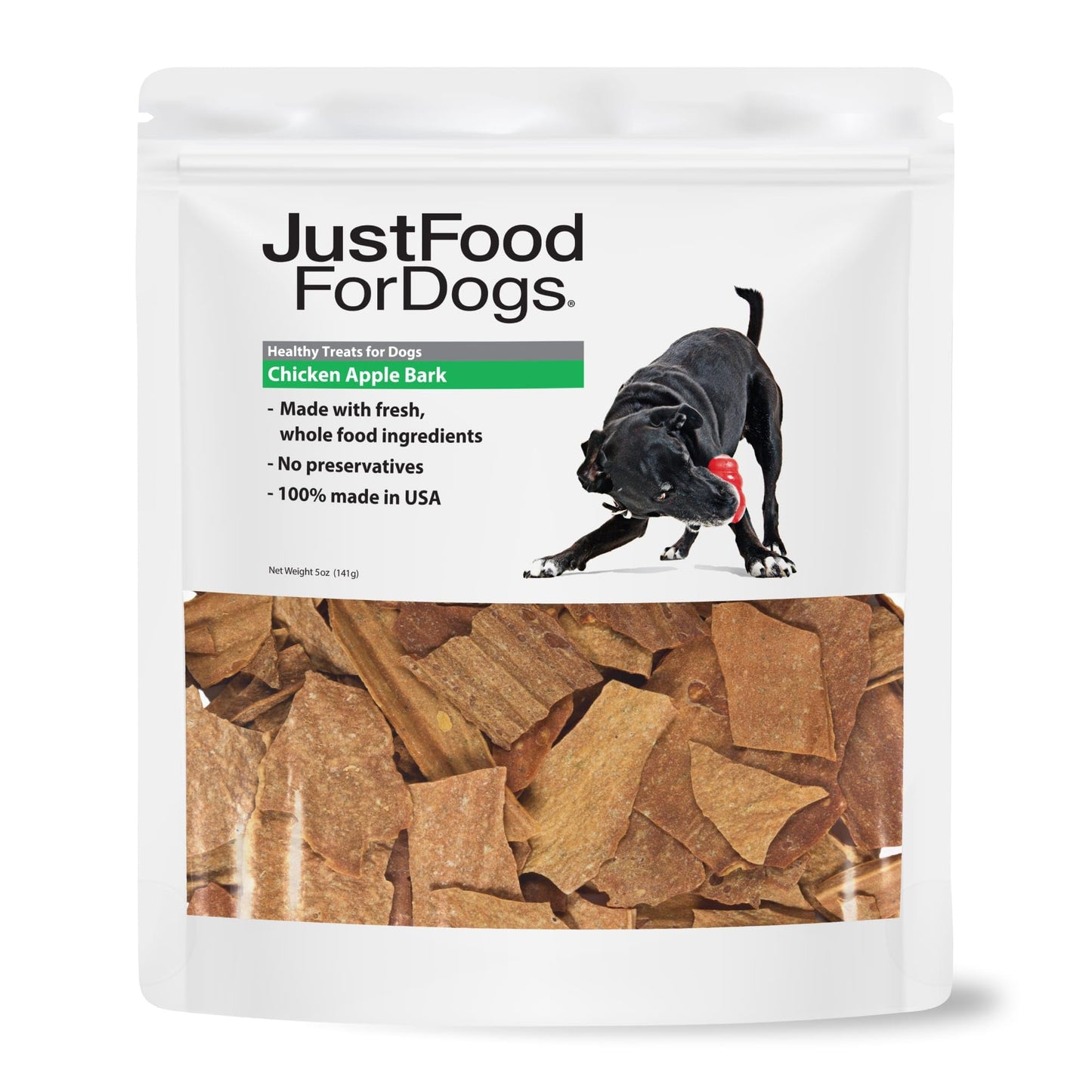 HOTJust Food for Dogs Single Ingredient Healthy Dog Treats and Dog Snacks, Jerky Treats, Human Grade, Preservative and Grain Free, Rawhide Free Chews, Low Calorie Treat - Chicken Breast, 5 oz