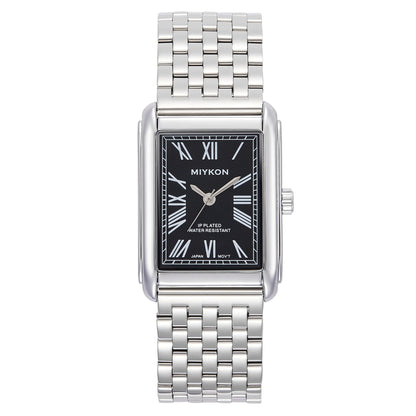 HOTMiykon Vintage Dress Watches for Men – Square Tank Watch with Solid Stainless Steel Bracelet, Mens Dress Watches – Japanese Quartz, Waterproof to 100ft