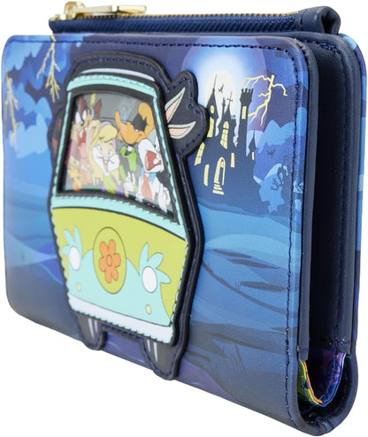 HOTLooney Tunes Warner Bros 100th Anniversary Scooby-Doo Mash-Up Flap Wallet